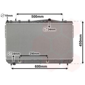 Kjøp Radiator, motorkjøling av VAN WEZEL 81002074 til den lave prisen 1581,66 NOK