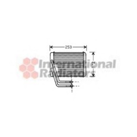 Compre Permutador de calor, aquecimento do habitáculo da VAN WEZEL 82006144 a um preço baixo por 146,53 €