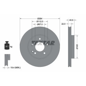 Bremsscheibe 92059400 von TEXTAR günstig für 52,75 € online kaufen
