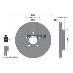 Bremsscheibe 92105900 von TEXTAR günstig für 57,28 € online kaufen