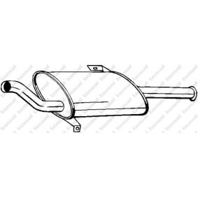 Compre Silenciador de escape de BOSAL online para SUNNY II Hatchback (N13) a precios moderados