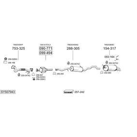 Køb Udstødningsrør af BOSAL 433-671 til den lave pris 331,29 DKK