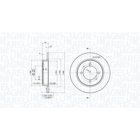 Bremsscheibe 360406051701 von MAGNETI MARELLI günstig für 57,96 € online kaufen