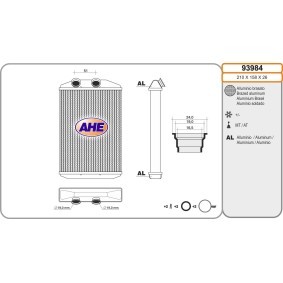 Compre Radiador da chaufage de AHE online para Interstar Van (X62B) a preços moderados