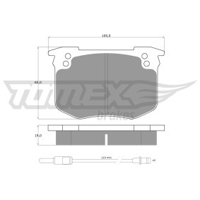 Köp Bromsbelägg av TOMEX brakes TX 10-411 till det låga priset 195,07 kr