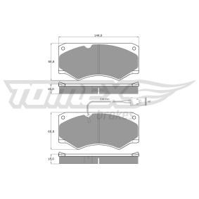 Osta Jarrupalat, levyjarru TOMEX brakes:llä TX 12-36 edullisesti hintaan 28,32 €