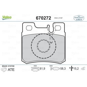 Bremsbeläge 670272 von VALEO günstig für 18,98 € online kaufen
