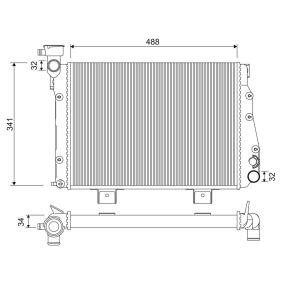 Kjøp Radiator, motorkjøling av VALEO 701335 til den lave prisen 963,35 NOK