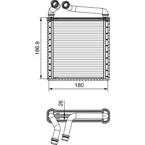 Wärmetauscher, Innenraumheizung 811500 von VALEO günstig für 63,87 € online kaufen