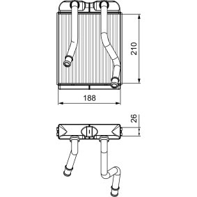Achetez des Radiateur de chauffage de chez VALEO en ligne pour Amarok Pick-up (2HA, 2HB, S1B, S6B, S7A, S7B) à prix modérés