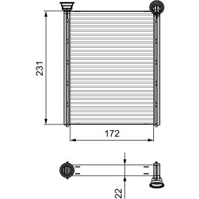 Wärmetauscher, Innenraumheizung 811534 DS von VALEO