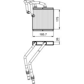 Wärmetauscher, Innenraumheizung 811544 von VALEO günstig für 134,65 € online kaufen