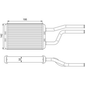 Wärmetauscher, Innenraumheizung 811545 von VALEO günstig für 115,56 € online kaufen