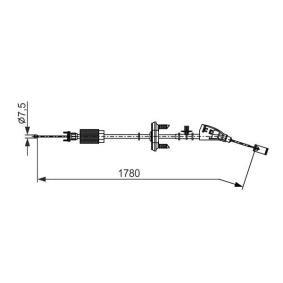 Handbremsseil für CITROËN von BOSCH