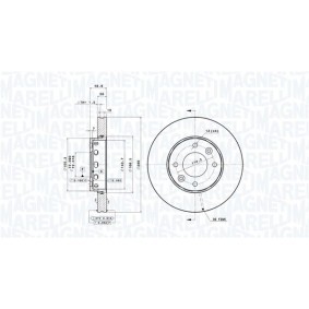 Bremsscheibe 360406062601 von MAGNETI MARELLI günstig für 93,69 € online kaufen