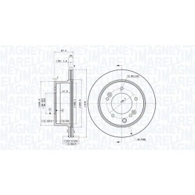 Bremsscheibe 360406078301 von MAGNETI MARELLI günstig für 115,81 € online kaufen