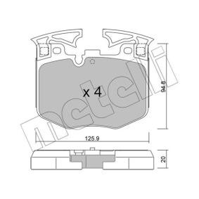 Compre Pastilhas de travão da METELLI 22-1146-0 a um preço baixo por 140,39 €