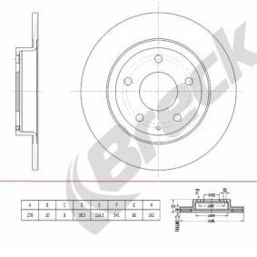 Achetez des Disque de frein BRECK BR 079 SA100 à prix pour 36,29 €