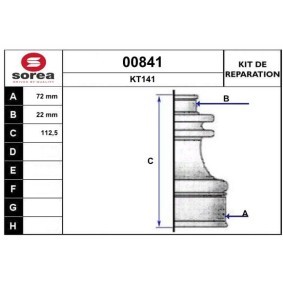 Comprar Juego de fuelle, árbol de transmisión de SNRA 00841 a bajo precio de 9,87 €