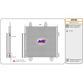 Acquista Condensatore climatizzatore da AHE 43744 a buon mercato per soli 116,25 €