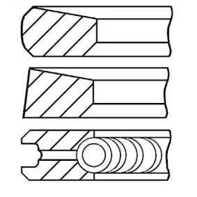 Kjøp Stempelringsett av GOETZE ENGINE 08-287100-00 til den lave prisen 405,03 NOK