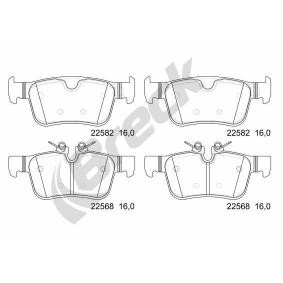 Achetez des Plaquettes de frein BRECK 22568 00 554 00 à prix pour 39,63 €