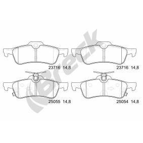 Achetez des Plaquettes de frein BRECK 25054 00 704 00 à prix pour 37,03 €