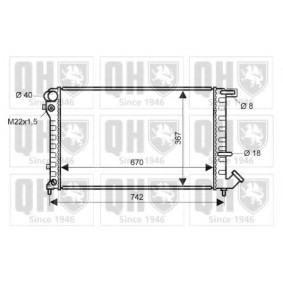 Compre Radiador, arrefecimento do motor da QUINTON HAZELL QER1804 a um preço baixo por 150,10 €