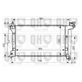Compre Radiador, arrefecimento do motor da QUINTON HAZELL QER2515 a um preço baixo por 229,11 €