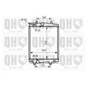 Compre Radiador, arrefecimento do motor da QUINTON HAZELL QER2525 a um preço baixo por 176,35 €