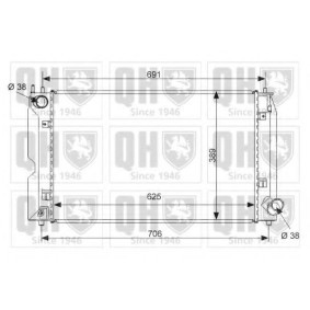 Compre Radiador, arrefecimento do motor da QUINTON HAZELL QER2527 a um preço baixo por 309,47 €