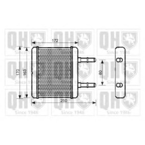 Compre Permutador de calor, aquecimento do habitáculo da QUINTON HAZELL QHR2204 a um preço baixo por 182,92 €