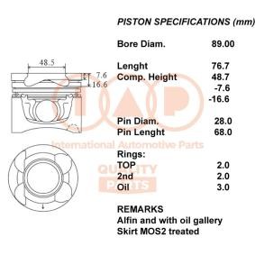 Kolben 100-13154 NISSAN PATHFINDER von IAP QUALITY PARTS