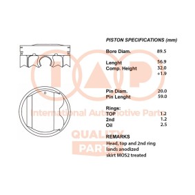 Kolben 100-13187 von IAP QUALITY PARTS günstig für 457,79 € online kaufen