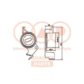 Spannrolle, Zahnriemen von IAP QUALITY PARTS