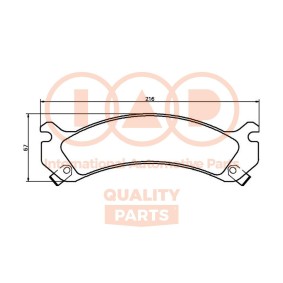 Bremsbeläge für HUMMER von IAP QUALITY PARTS