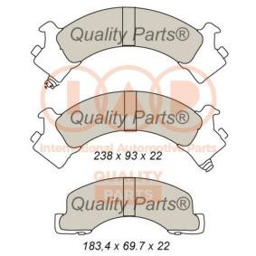 Bremsbeläge für ALFA ROMEO von IAP QUALITY PARTS