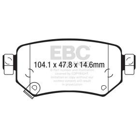 Kjøp Bremseklosser av EBC Brakes DP42287R til den lave prisen 3220,45 NOK