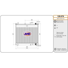 Kühler, Motorkühlung 129.079 von AHE günstig für 147,98 € online kaufen