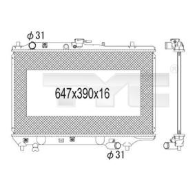 Kühler, Motorkühlung 720-1009 von TYC günstig für 83,14 € online kaufen