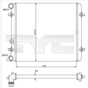Kühler, Motorkühlung 737-0010 von TYC günstig für 43,65 € online kaufen