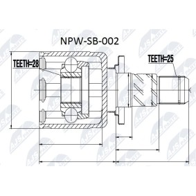Acquista Kit giunti semiasse da NTY NPW-SB-002 a buon mercato per soli 46,57 €