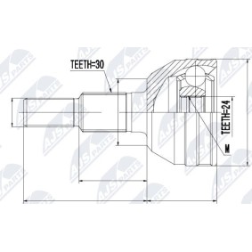 Comprar Juego de articulación, árbol de transmisión de NTY NPZ-CH-020 a bajo precio de 58,13 €