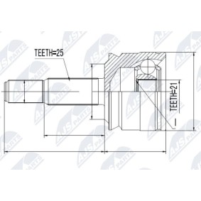 Achetez des Jeu de joints, arbre de transmission NTY NPZ-MS-020 à prix pour 46,52 €