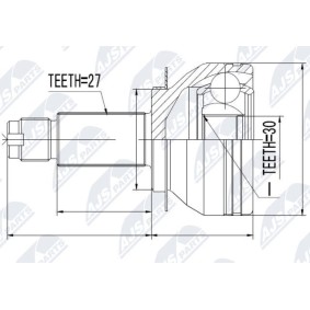 Acquista Kit giunti semiasse da NTY NPZ-SB-019 a buon mercato per soli 45,89 €