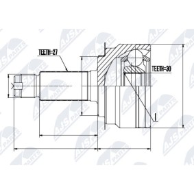 Acquista Kit giunti semiasse da NTY NPZ-SB-024 a buon mercato per soli 37,06 €