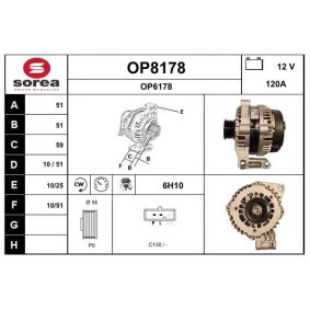 Lichtmaschine OP8178 von SNRA günstig für 233,67 € online kaufen