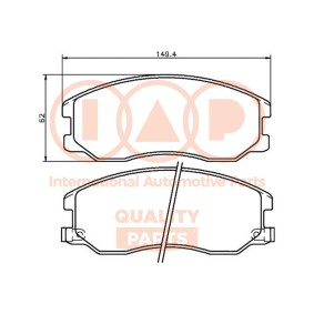 Bremsbeläge 704-20090G von IAP QUALITY PARTS günstig für 168,48 € online kaufen