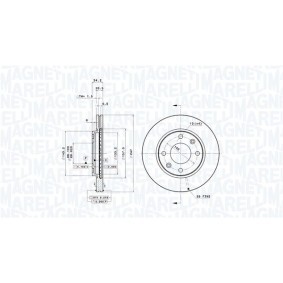 Bremsscheibe 360406040501 von MAGNETI MARELLI günstig für 73,73 € online kaufen