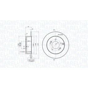 Bremsscheibe 360406098201 von MAGNETI MARELLI günstig für 84,15 € online kaufen
